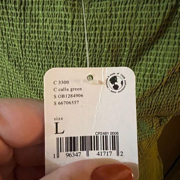 NWT Free People Laila Cutout Sleeveless Minidress Calla Green Size Large - Picture 6 of 11